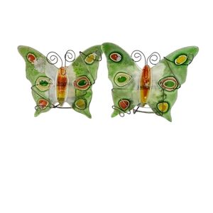 Butterfly Design Votive Candle Holder Bundle Of 2